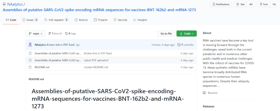 斯坦福科学家，在 GitHub 上开源了新冠疫苗的基因测序！